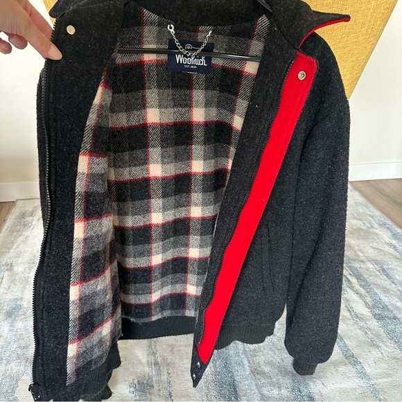 WOOLRICH Vintage Wool Bomber Jacket M - Picture 8 of 14